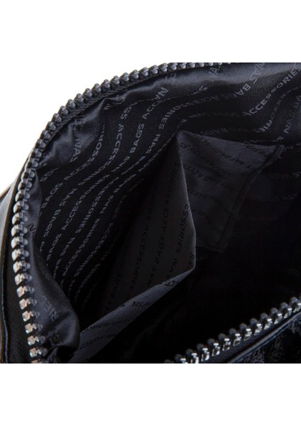 Vera Çanta Nas Bag Kadın Sırt Çantası Siyah Kırışıkk Simli indirimleri