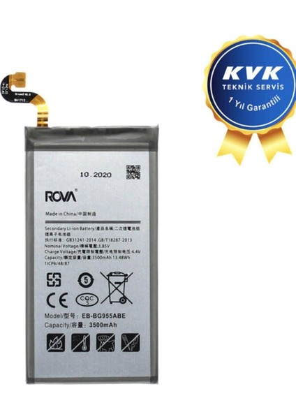 Cep Tel Batarya Samsung S8 Plus Rova Garantili