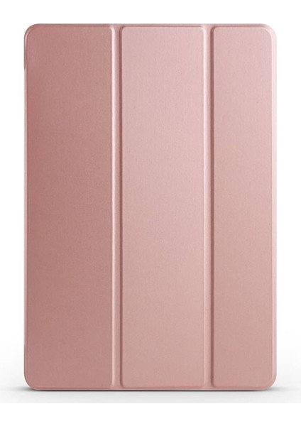 Case 4u Galaxy Tab S9 Plus Smart Cover Katlanabilir Standlı Tablet Akıllı Kapak Rose Gold