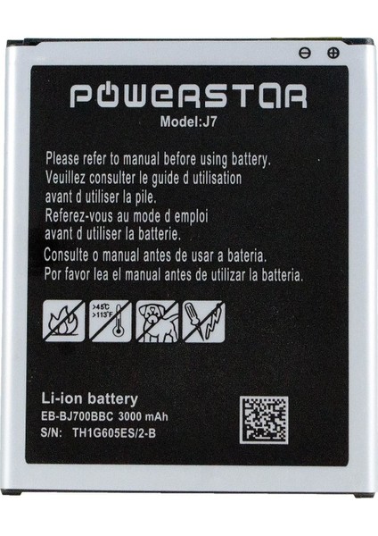 Cep Tel Batarya Samsung J7 - J700 - J7 Core - J701 - On7 - J400 Powerstar
