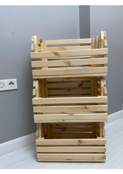 Ahşap Sepet Organizer Düzenleyici