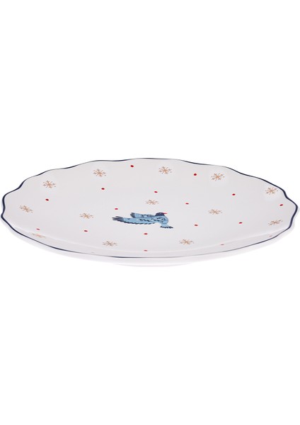 Infancy Bird New Year Yılbaşı New Bone 2'li Pasta Tabağı 20.5 cm