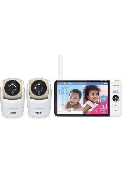 VM919-2HD 2 Kameralı Video Monitörü, 15 Saat Video Akışı, 7 Inc