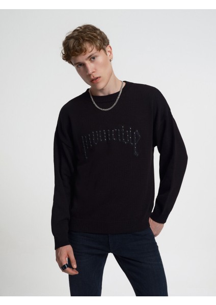 Oversize Fit Erkek Kazak