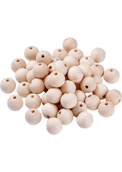 14 mm Ahşap Boncuk 50 Adet