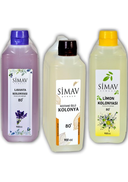 Termal Sulu Kolonya Seti 3'lü - 900 ml