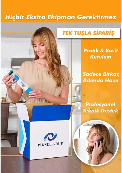 Piksel Aqua Su Arıtma Cihazları Için Membran Housing Membran Kabı Membran Yuvası