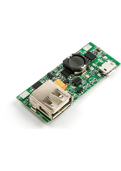 3.7V'dan 5V'a 1A Lityum Batarya Telefon Sarj ve Deşarj Modülü (Korumalı)