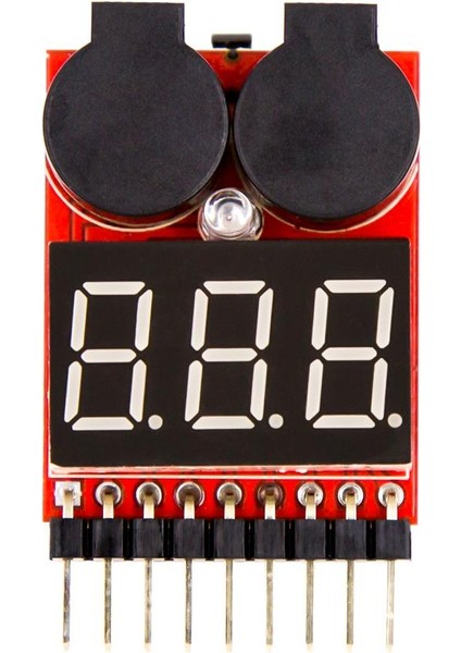 Lipo Seviye Ölçer ve Alarm Modülü 1-8S