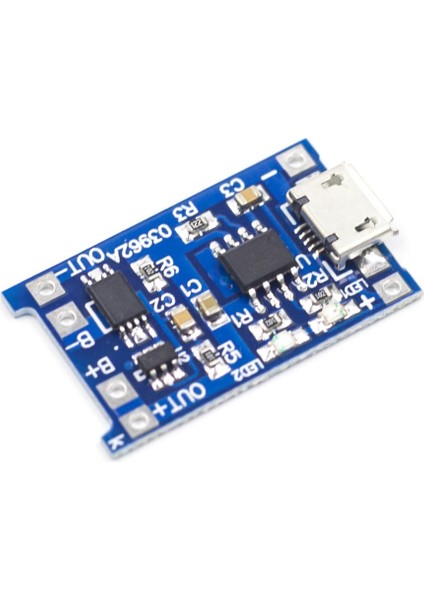 TP4056 Akım Korumalı 1A Lipo Batarya Şarj Modülü (Micro USB)