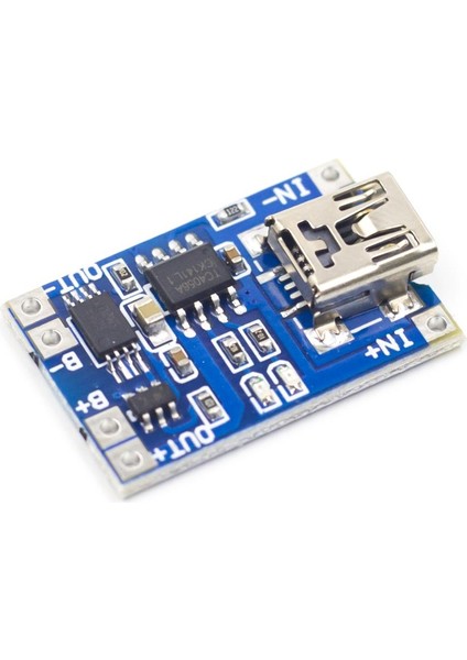TP4056 Akım Korumalı 1A Lipo Batarya Şarj Modülü (Mini USB)