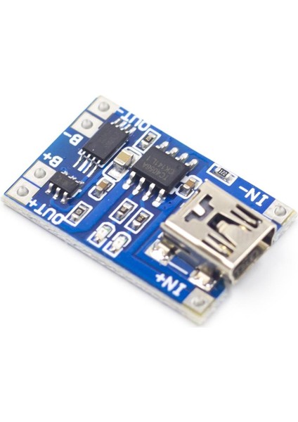 TP4056 Akım Korumalı 1A Lipo Batarya Şarj Modülü (Mini USB)