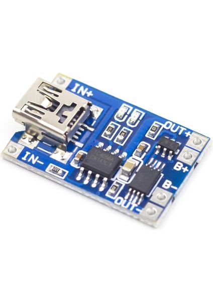 TP4056 Akım Korumalı 1A Lipo Batarya Şarj Modülü (Mini USB)