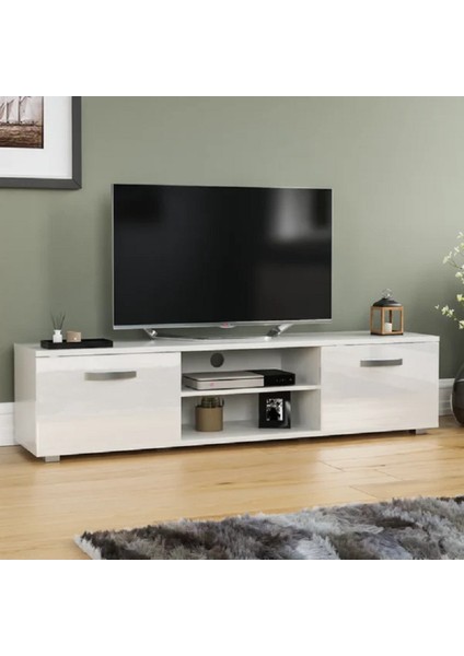 Semyon Modern Tv Ünitesi, Tv Sehpası, Beyaz Tasarım %100 Mdf, TVU13