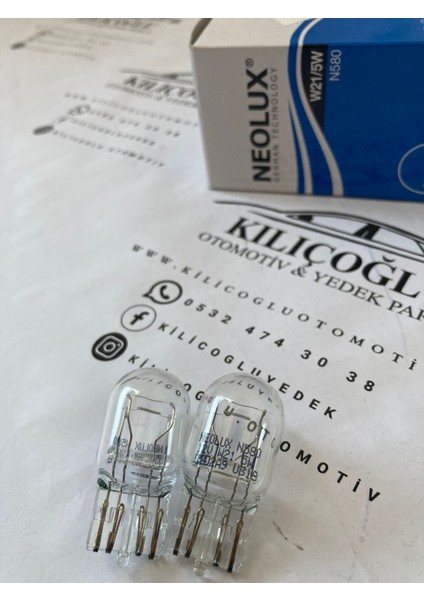 Neolux Çift Duy Büyük Stop Ampul N580 21W/5W