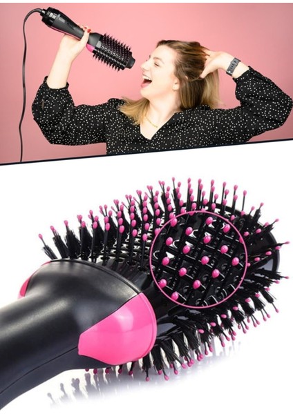 1200W Serica Turbo 3 In 1 Saç Şekillendirici Fön Tarağı 3in1 Kurutma Düzleştirme Tarağı modelleri