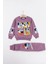 Kız Çocuk Minnie Mouse Baskılı 3 Iplik Şardonlu Kışlık Sweat ve Eşofman Alt Üst Takım 1