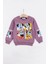 Kız Çocuk Minnie Mouse Baskılı 3 Iplik Şardonlu Kışlık Sweat ve Eşofman Alt Üst Takım 2
