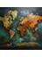 High Quality Canvas Print - Realistic World Map - World Map, World Map, Canvas Wall Art, Realistic, 50X50 2