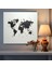 Minimalist World Map Canvas Print - World Map, Minimalist Design, Clean Lines, Canvas Wall Art, 50X50 3