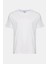 Erkek Beyaz Organik Pamuklu Bisiklet Yaka T-Shirt 2
