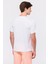 Erkek Beyaz Organik Pamuklu Bisiklet Yaka T-Shirt 4