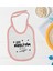 Kids Rizeliyim Ne Oldi Tasarımlı Pembe Bebek Mama Önlüğü-1 1