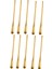 10 Adet Kahve Kaşığı Katı Paslanmaz Çelik Buz Kaşığı Sofra Karıştırma Çubuğu (13.2 Cm) (Yurt Dışından) 1