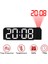 180° Dönüşlü Projeksiyon Çalar Saat 12/24H LED Dijital Saat USB Şarjlı Tavan Projektörü Çalar Saat (Beyaz) (Yurt Dışından) 2