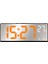 Ses Kontrolü Ayna Çalar Saat Dijital Sıcaklık Çift Alarm Erteleme Masaüstü Masa Saati Gece Modu 12/24H(TURUNCU) (Yurt Dışından) 5