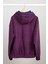 Oversize Kapüşonlu Polar Sweatshirt N-Myndo - Koyu Mor 2