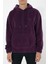 Oversize Kapüşonlu Polar Sweatshirt N-Myndo - Koyu Mor 3