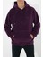 Oversize Kapüşonlu Polar Sweatshirt N-Myndo - Koyu Mor 5