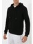 Fermuarlı Kapüşonlu Sweatshirt N-Halicarna - Siyah 3