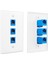 Paket 3 Bağlantı Noktalı Ethernet Duvar Plakası, RJ45 Sıralı Bağlayıcı Eklemeli RJ45 Duvar Plakası, Cat6 Plaka (Yurt Dışından) 3