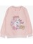 Kız Çocuk Sweatshirt Unicorn Baskılı 2-6 Yaş, Somon Melanj 1