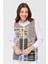 Kadın Sıfır Yaka Patchwork Yelek Kemik 5