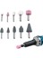 Hobi Gravür Dremel Taşlama Ucu Mini Metal Ahşap Oyma Seti Parlatma Çapak Alma 10 Parça Matkap Uyumlu 2