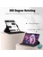 Samsung Galaxy Tab S9 Plus X810 Kılıf 360 Rotating Stand Deri Siyah 2