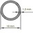 Alüminyum Küpeşte Profili 16'lık Parlak Eloksal 150 Cm. 2