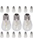 15 Paket 3V LED S14 Yedek Ampuller Kırılmaz Dış Mekan Güneş Dize Ampuller Sıcak Beyaz (Yurt Dışından) 1