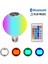 Beyaz Işık Uzaktan Kumandalı LED Bluetooth Müzik Ampul Lambası Renkli Rgb Renk Değiştiren Bluetooth Ampul (E27) (Yurt Dışından) 4