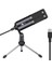Metal USB Kondenser Mikrofon Profesyonel Kiti Video Pc Windows Studio Kayıt Için Masaüstü Tripod Siyah (Yurt Dışından) 1
