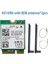 AX1690I Wifi Kartı + 2X8DB Anten AX411 Wi-Fi 6e Hız 2,4 Gbps 802.11AX 2,4/5/6 Ghz Bluetooth 5.3 Kablosuz Modülü (Yurt Dışından) 5