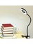 USB Küçük Masa Lambası LED Halka Göz Koruması Okuma Lambası Hortum Kelepçesi ile Dokunmatik-Promise Karartma Masaüstü Gece Lambası (Yurt Dışından) 2
