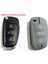 Audi A3 A4 A6 Oyulmuş Siyah Çizgili Silikon Anahtar Kumanda Kılıfı Oto Anahtarlık 3 Tuşlu Gri 2