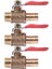 Zoroom 3x 10MM x 1/4 Inç Pt Erkek Konu Tam Bağlantı Kolu Kolu Hortum Diken Pirinç Küresel Vana (Yurt Dışından) 1