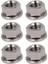 6 Adet M10 x 1.25MM Kaymaz Tc4 Titanyum Ti Flanşlı Somun Bisiklet Motosiklet Vidaları Vida Bağlantı Elemanı (Yurt Dışından) 1
