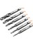6 Adet M3-M10 Metrik Kombinasyon Matkap Spiral Dişli Tap Bit Seti 4341 Hss 1/4 (Yurt Dışından) 4