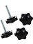 Adet M6 x 30MM Erkek Dişli 32MM Yıldız Başlı Sıkma Topuzu Siyah (Yurt Dışından) 3